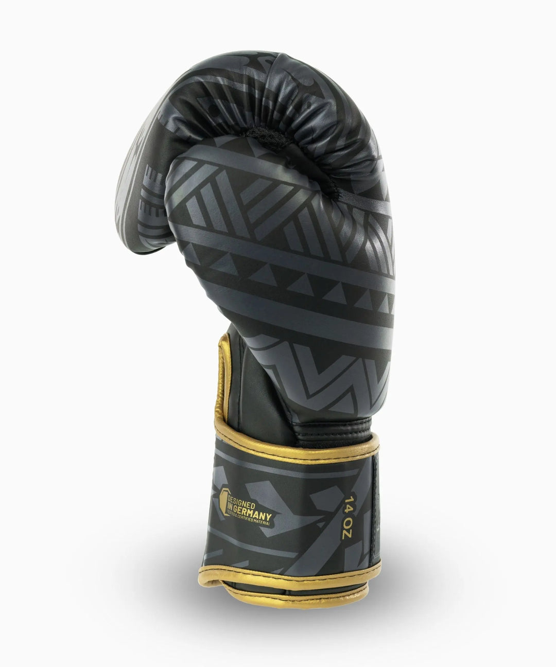 kickbox handschuhe größentabelle MADGON Maori Boxhandschuhe – Schwarz/Gold, PU-Leder, Unisex