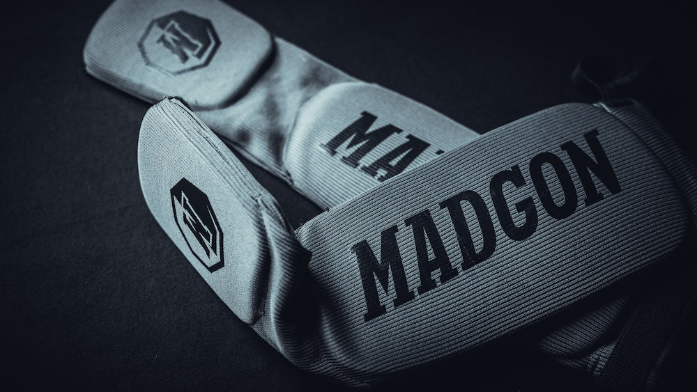 Schienbeinschoner Kickboxen, MMA, Muay Thai, Kampfsport, Beinschützer, MADGON
