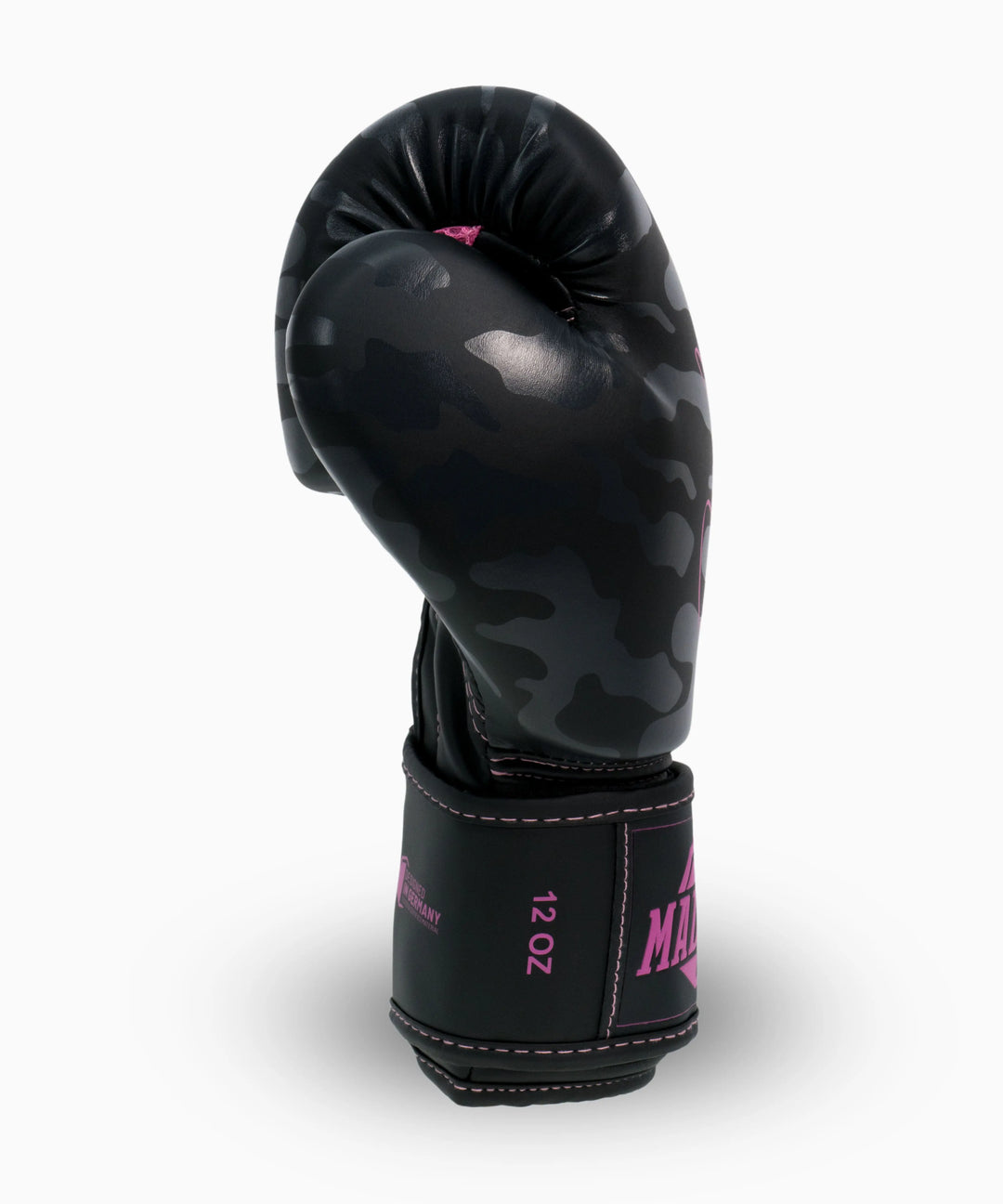 MADGON Premium Boxhandschuhe camo-pink, Männer und Frauen Kickboxhandschuhe für Kampfsport, MMA, Sparring, Muay Thai und Boxen 10 12 14 16 oz
