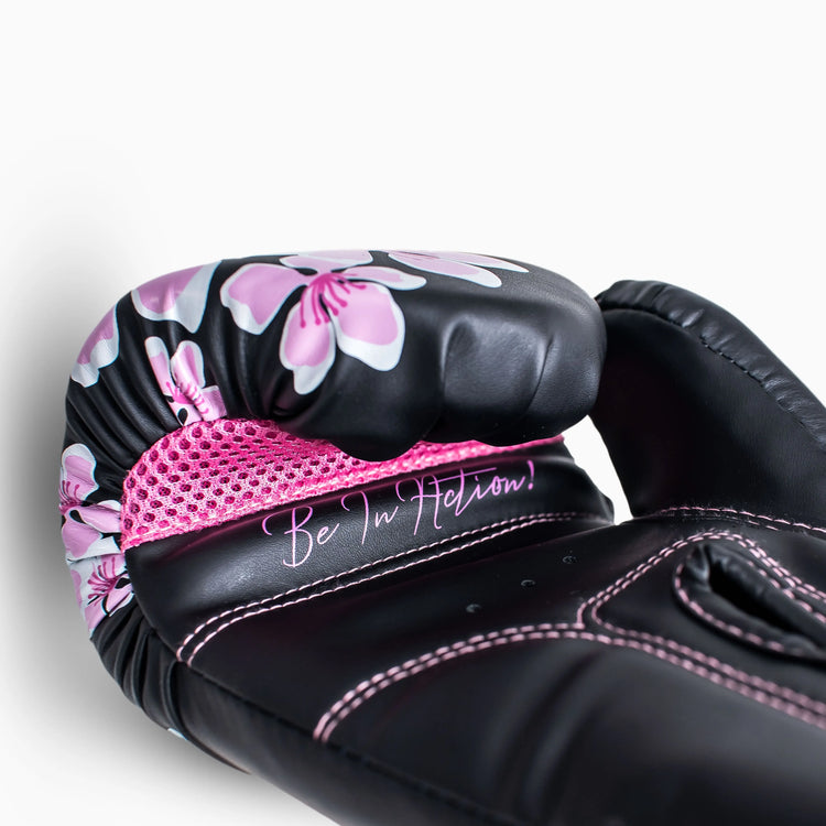 MADGON Premium Boxhandschuhe blossom, Männer und Frauen Kickboxhandschuhe für Kampfsport, MMA, Sparring, Muay Thai und Boxen 10 12 14 16 oz