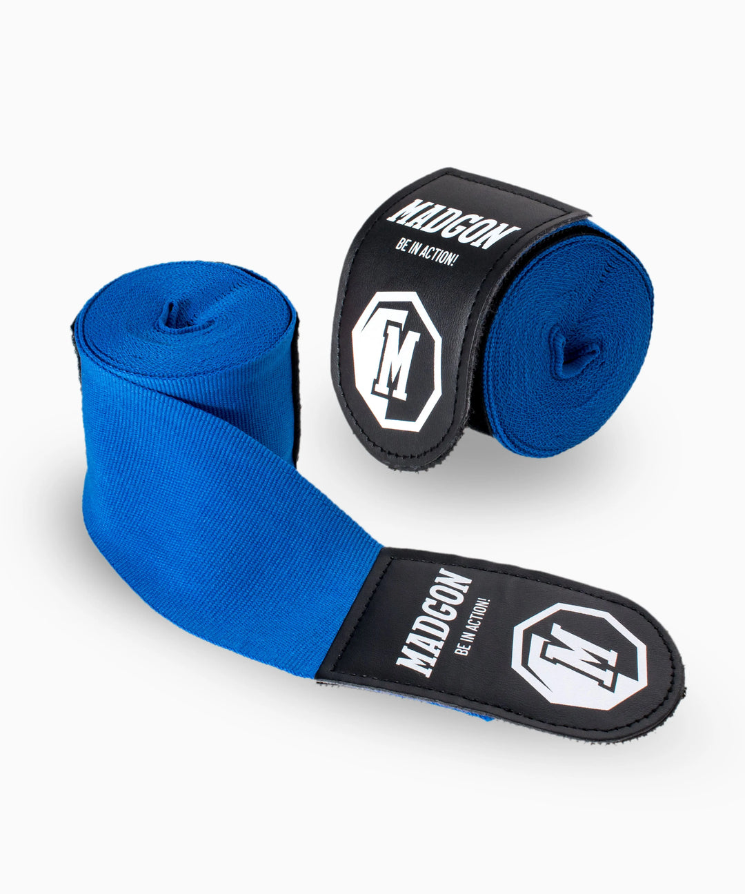 MADGON Boxbandagen blau in 3m 3,8m 4,5m für Männer und Frauen - Bandagen Boxen für Kickboxen, MMA, Boxer & Sparring mit Beutel