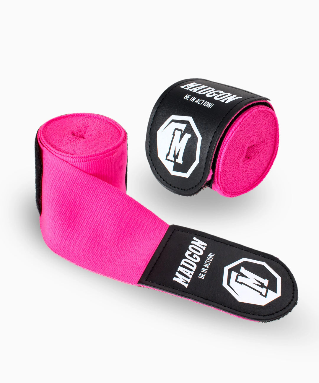 MADGON Boxbandagen pink in 3m 3,8m 4,5m für Männer und Frauen - Bandagen Boxen für Kickboxen, MMA, Boxer & Sparring mit Beutel