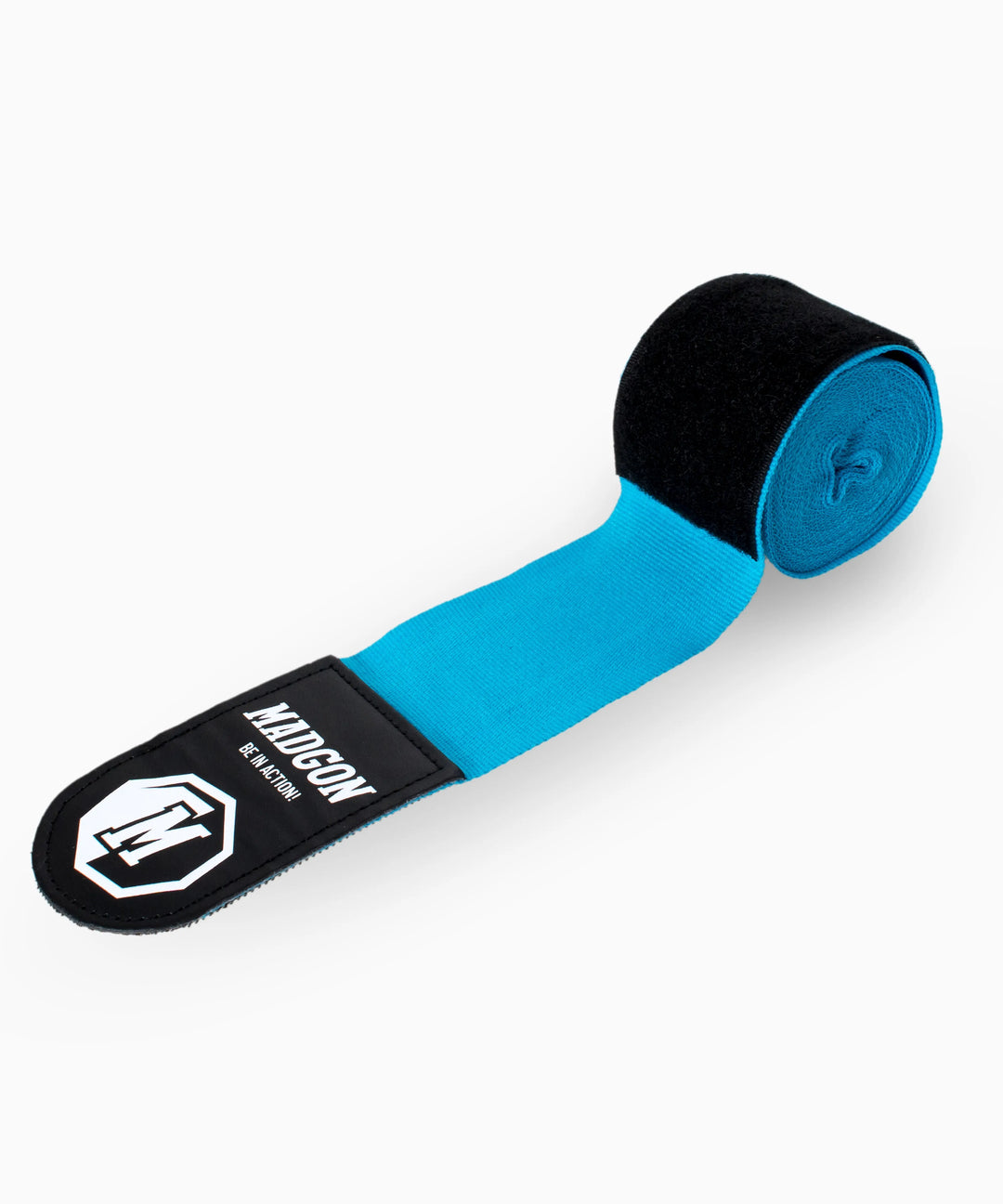 MADGON Boxbandagen skyblue in 3m 3,8m 4,5m für Männer und Frauen - Bandagen Boxen für Kickboxen, MMA, Boxer & Sparring mit Beutel