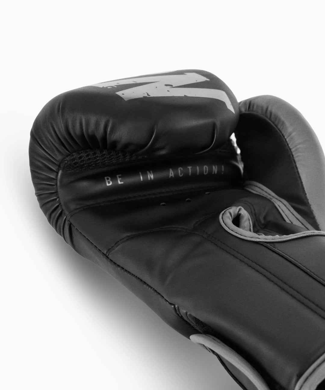 MADGON Premium Boxhandschuhe grau, Männer und Frauen Kickboxhandschuhe für Kampfsport, MMA, Sparring, Muay Thai und Boxen 10 12 14 16 oz