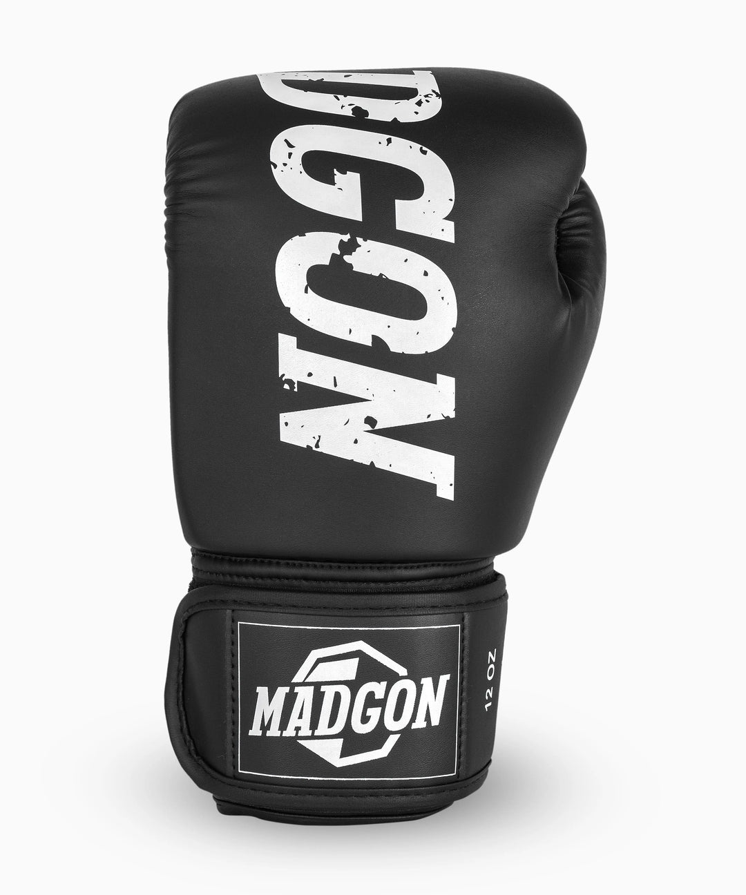 MADGON Premium Boxhandschuhe schwarz, Männer und Frauen Kickboxhandschuhe für Kampfsport, MMA, Sparring, Muay Thai und Boxen 10 12 14 16 oz