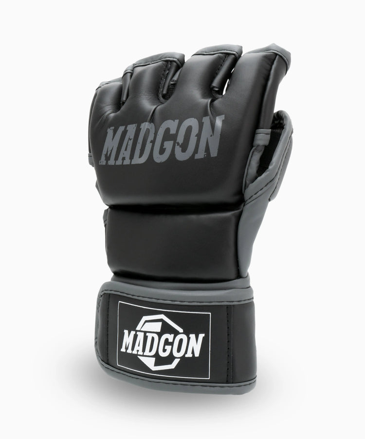 MMA Handschuhe Rookan schwarz/grau MADGON